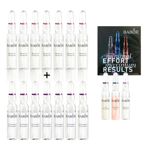 "the plumper-upper"
"the reboot" Collagen Booster ampoules + Beauty Rescue Ampoules (αρχικής αξίας 92)